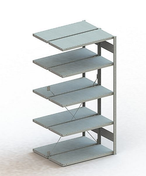 Meta S3 Steckregal CLIP 150 DAR 2000x1000x400 mm, verzinkt, Bodenanzahl: 2 x 5, 200180805