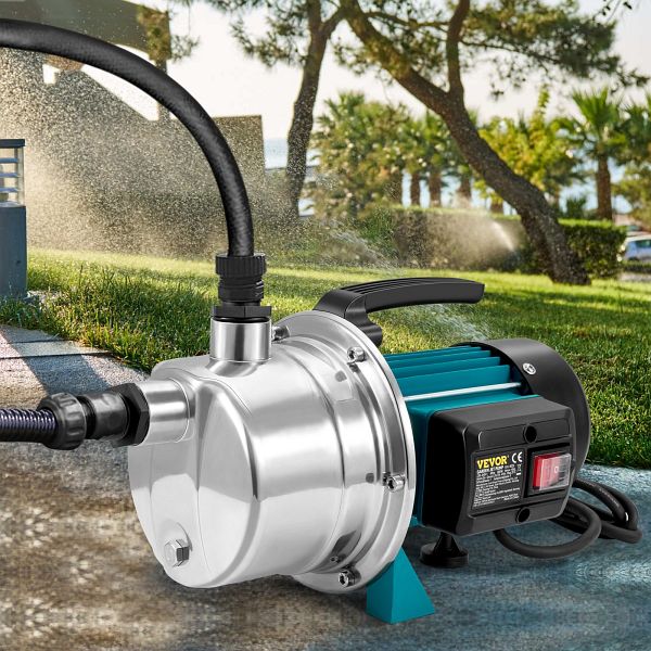 VEVOR 800W Gartenpumpe Bewässerungspumpe Kreiselpumpe Brunnenpumpe
