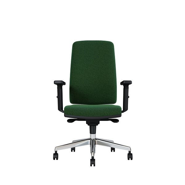 Bisley Bürodrehstuhl Stone, Tiefenverstellbarer Sitz, Mit Armlehnen, Aluminiumfußkreuz, TN9717 grass green, STONETALTN9717