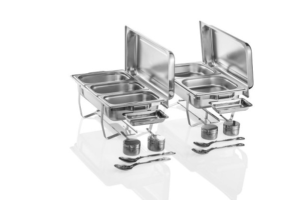 WAS Chafing Dish GN 1/1 mit Edelstahlgriffen, 61 x 35, x 35 cm Chromnickelstahl, VE: 2 Stück, 1460002