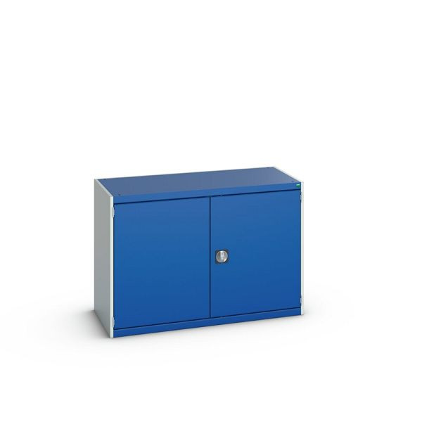 bott cubio Flügeltürschrank, BxTxH: 1300x525x900mm, RAL 7035/5010, Enzianblau, 40014011.11V