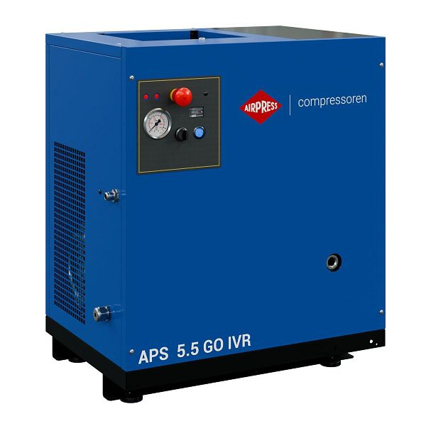 Airpress Schraubenkompressor 5.5 PS/4 kW 10 bar 264-468 l/min (APS 5.5 GO IVR), 361805-IVR
