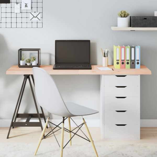 vidaXL Tischplatte 140x50x(2-4) cm Massivholz Eiche Unbehandelt, 3156316