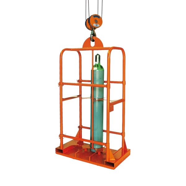 Eichinger Industrie Gasflaschenkorb, 4 Flaschen ø 250 mm, reinorange, 13280100000000