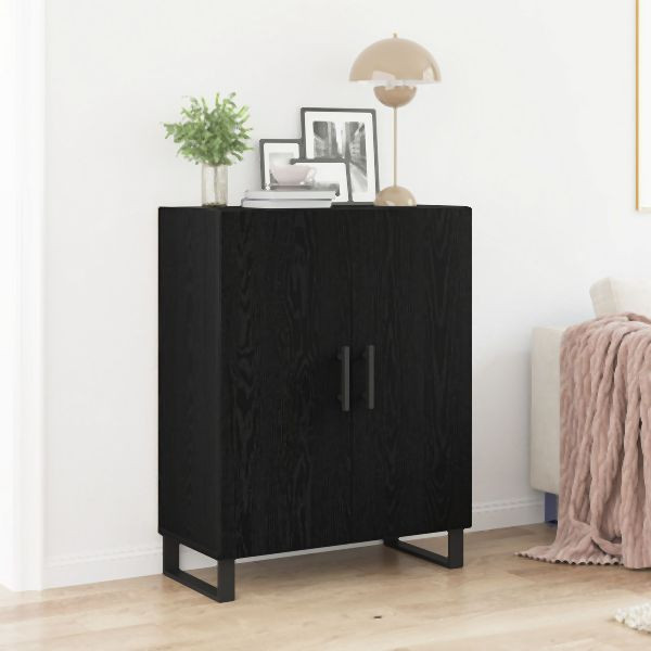 vidaXL Sideboard Schwarze Eiche 69,5x34x90 cm Holzwerkstoff, 862875