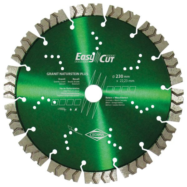 Cedima Diamant-Trennscheibe 150 mm Granit Naturstein Plus 2,6x12 22,23 mm, 50007043