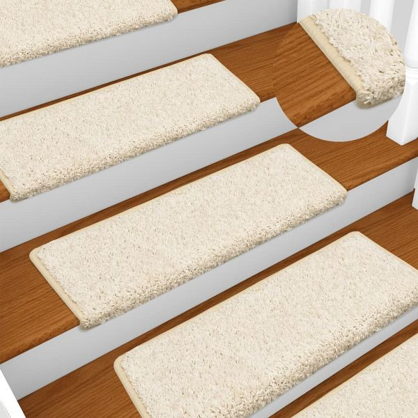vidaXL Stufenmatten 10 Stk. 65x21x4 cm Weiß, 149827, 8720286329337