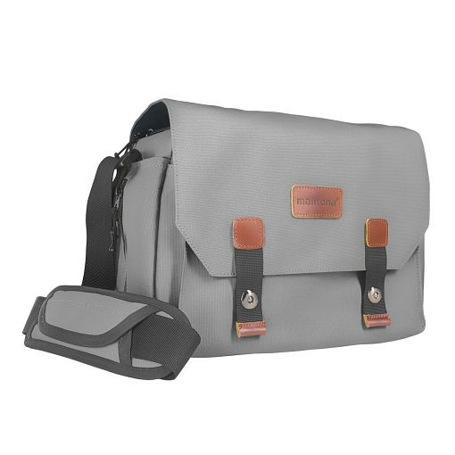 Mantona Kameratasche Milano grande grau, 1021648, 4056929216486