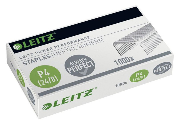 LEITZ 5571 Heftklammern 24/8, 1000 Stück, 5571-00-00, 4002432325108