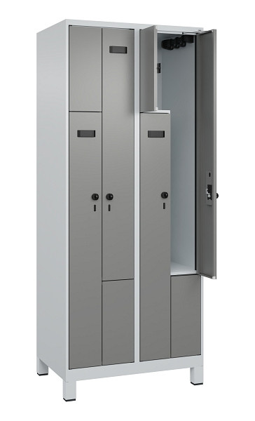 C+P Z-Spind Evolo PLUS, Füße, 4 Fächer, 1950x800x500mm, 7035/0004, 049013-224 S10014