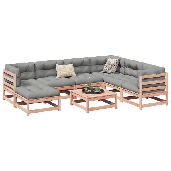 vidaXL 8-teilig Garten-Sofagarnitur Massivholz Douglasie, 3299554
