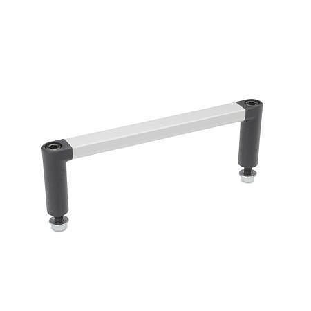 Ganter Gerätegriffe, für 19“-Gehäusetechnik (GN 423-12-235-B-ESS), VE: 25 Stück, 423-12-235-B-ESS