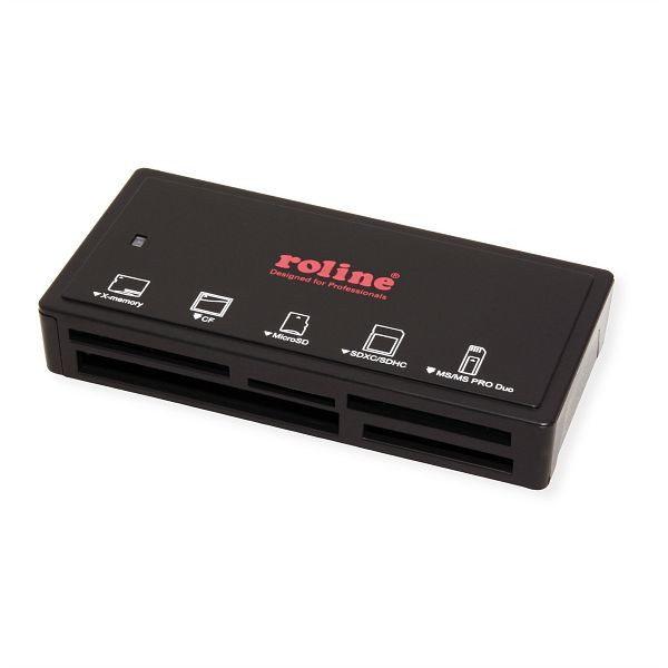 ROLINE USB 3.2 Gen 1 Multi Card Reader, schwarz, 15.08.6248