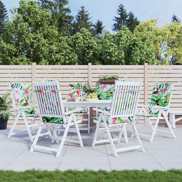 vidaXL Hochlehner-Auflagen 6 Stück Mehrfarbig Stoff, 361261