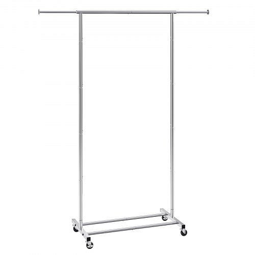 VEVOR Rollbarer Kleiderständer Garderobenständer 1 Kleiderstange, 781–1378 mm Einstellbar, Strapazierfähiger Rollbarer Kleiderständer, JYKCYJ2838111EXJ9V0
