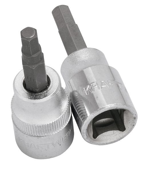 Kraftwerk 1/2" Bit-Steckschlüssel-Einsatz Innensechskant 6 mm, 326006