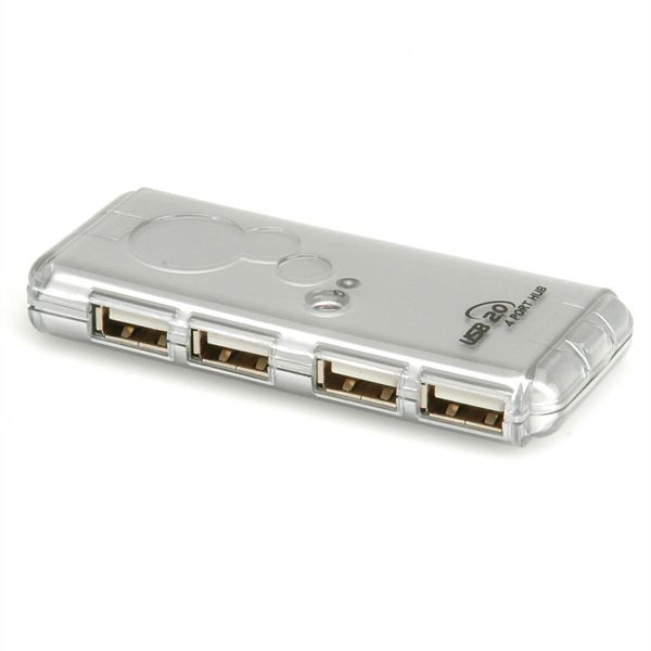 VALUE USB 2.0 Notebook Hub, 4 Ports, ohne Netzteil, 14.99.5015