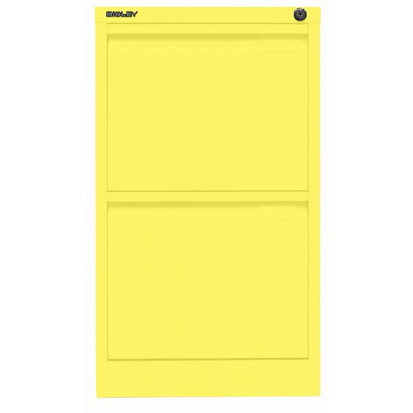Bisley Hängeregistraturschrank, einbahnig, 2 HR-Schubladen, 641 zinkgelb, 3623641