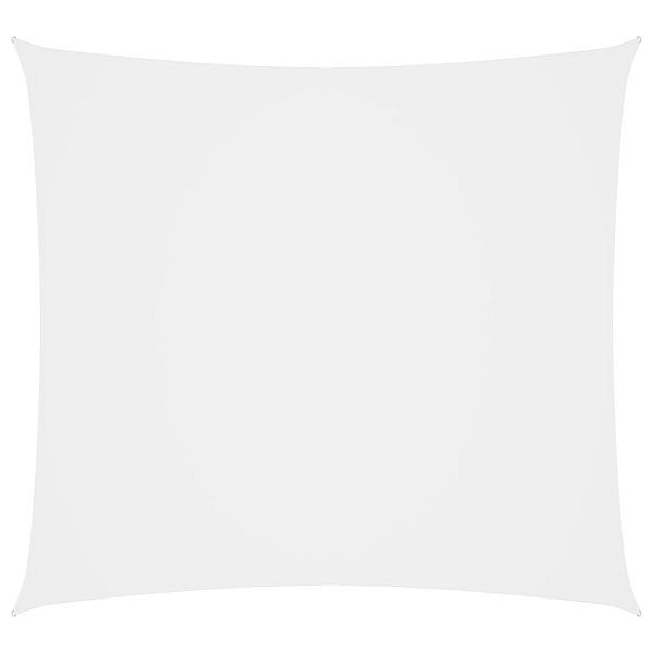 vidaXL Sonnensegel Oxford-Gewebe Quadratisch 5x5 m Weiß, 135251