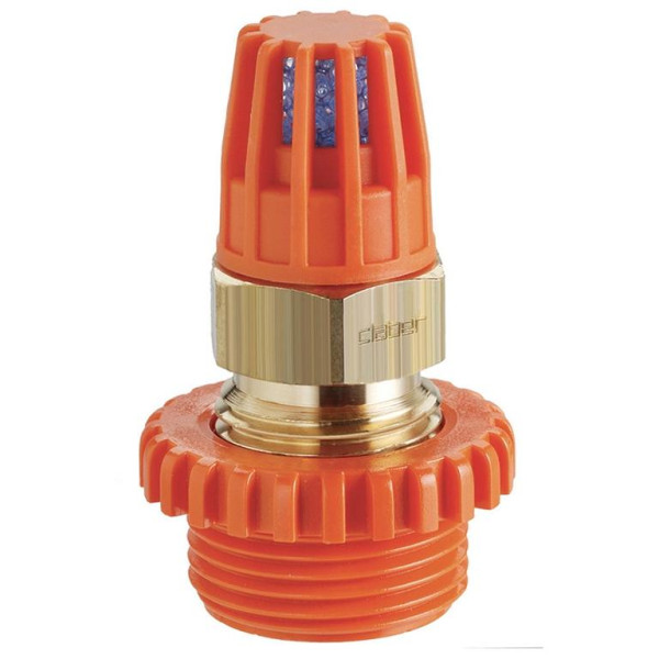 Claber Ablassventil mit AG 3/4" und Reduzierstück 1/2" (Bronze) für unterirdische Bewässerung, VE: 15 Stück, CL909100000