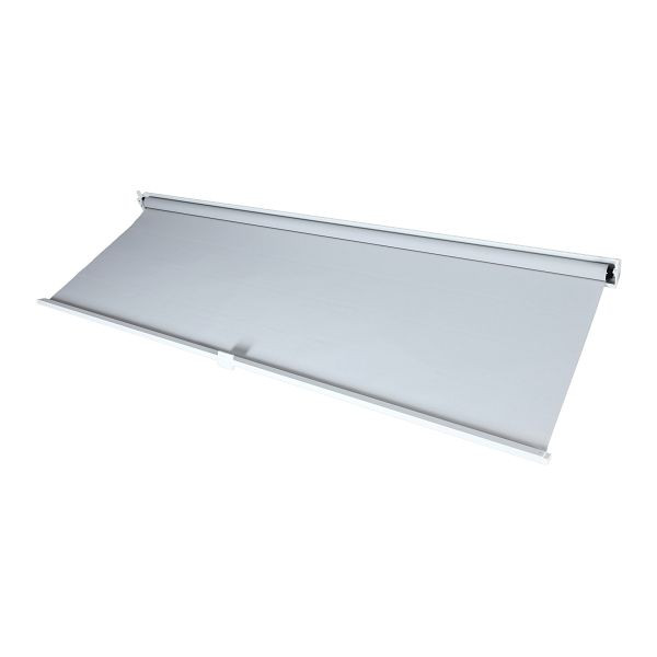 Mendler Seitenwand für Pergola HWC-L41, Pavillon Rollo Ersatzseitenwand, Stoff/Textil 3x3m, weiß, 98788
