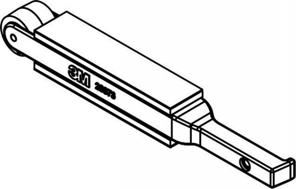 3M Kontaktarm für Feilenbandmaschine, 18 mm, 16 mm x 521 mm, 19 x 521 mm, für längere Bänder, 7000060263