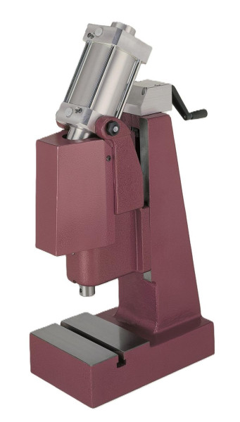 Berg & Schmid Pneumatik-Presse mit Kniehebel Druckkraft 17 kN - Hub 40 mm Arbeitshöhe 70-220 mm, 30317