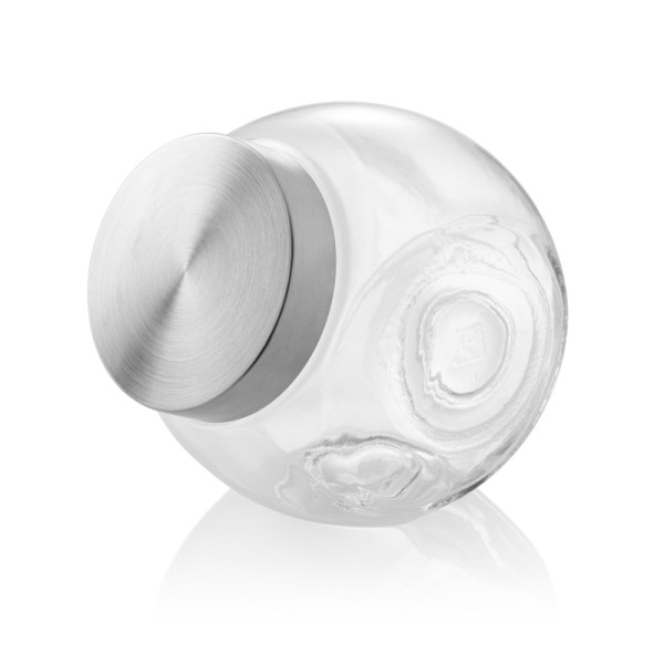 WAS Bonboniere, 1,7 L, 18 x 12,5 x 17,5 cm, Glas, Edelstahl, 1814170