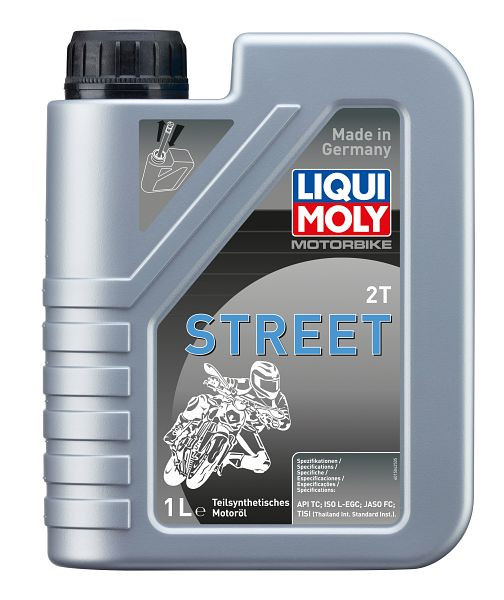 LIQUI MOLY Motoröl Motorbike 2T Street, Kanister Kunststoff, VE: 1 Liter, 1504