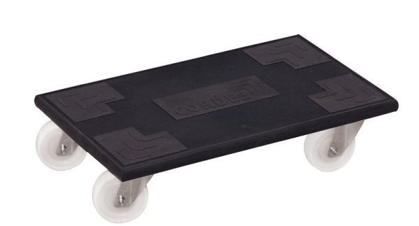 VARIOfit Möbelhund - Europa mit Kunststofflenkrollen, Ladefläche: 600 x 350 mm, VE: 2 Stück, mh-936.003