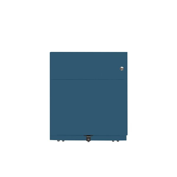 Bisley Rollcontainer Note™, 2 Schubladen, Tiefe 775 mm, Griffleiste, 687 prussian, NWA79M7BF687
