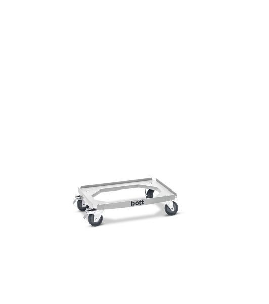 bott Transportroller für Eurobo x en 400 x 600 mm 250 kg / Rollendurchmesser 100 mm B x T x H: 420 x 620 x 165 mm, ABS / grau, 41010148