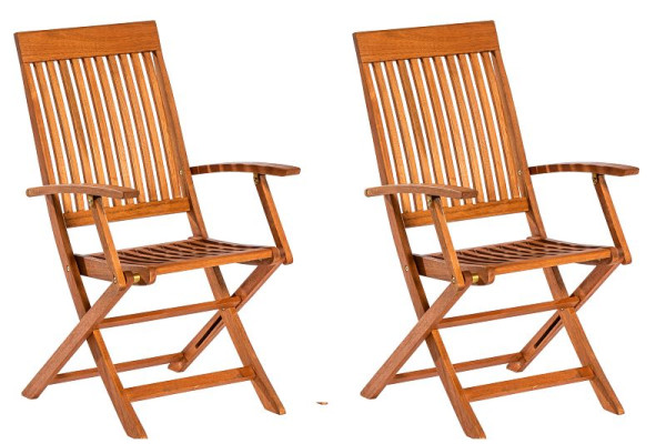 Merxx Comodoro Klappsessel, 2er Set, FSC Eukalyptusholz, 50759-011