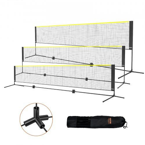 VEVOR Badmintonnetz, Höhenverstellbares Volleyballnetz, 510 x 155 x 103 cm, ZCGDZYMQW172IS8ZSV0