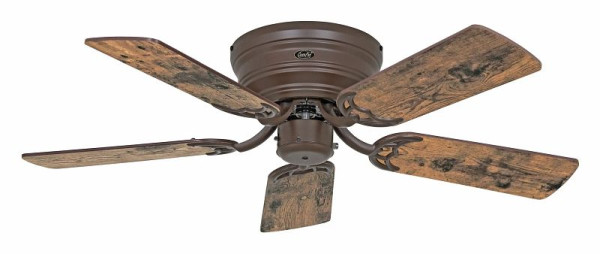 CasaFan Deckenventilator Classic Flat 103-III Lack bronze-Altholz Eiche/Eiche kolonial, 5103371