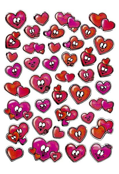 HERMA 5371 Sticker MAGIC Herzaugen, Stone, VE: 10 Stück, 5371, 4008705053716