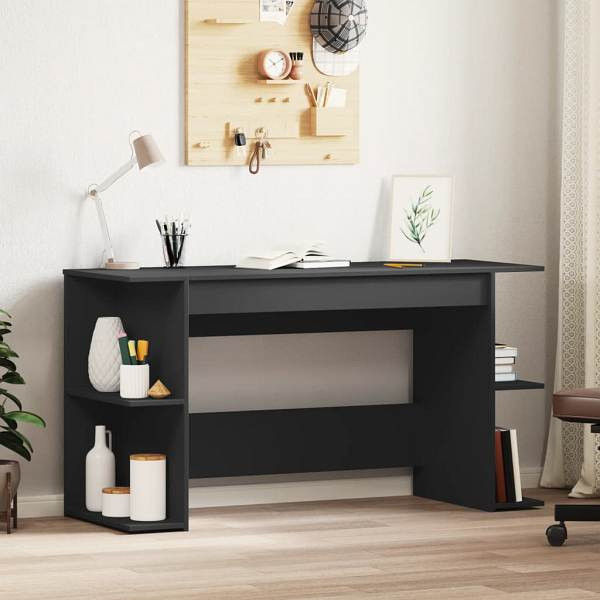 vidaXL Schreibtisch Schwarz 140x50x75 cm Holzwerkstoff, 840549