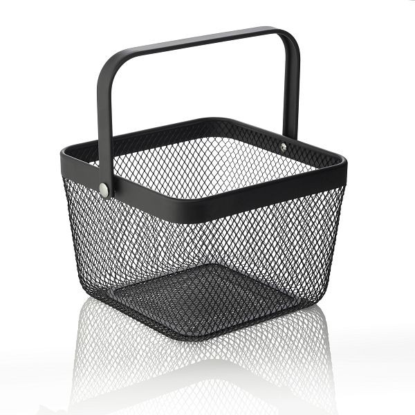 WAS Metallkorb, in der Farbe schwarz, eckig, 1413024, 4044925147293