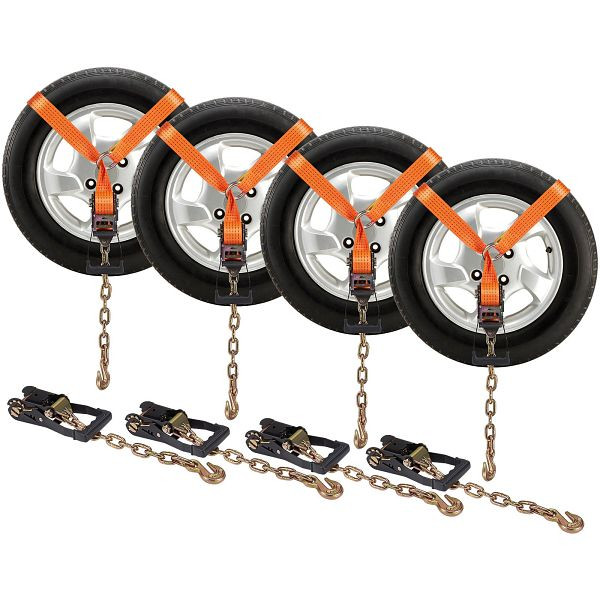 VEVOR Auto-Spanngurte mit Kettenankern, Ratschen-Spanngurt für Autoanhänger, Transporter, CLJGTJT42X120T7J3V0