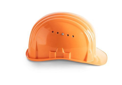 Schuberth Bauschutzhelm mit 6-Punkt-Gurtband, gemäß DIN-EN 397, orange, 116358