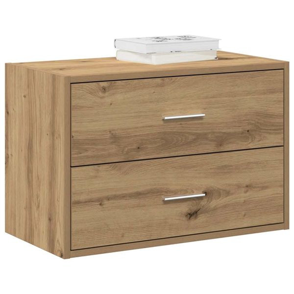 vidaXL Schrank mit 2 Schubladen Artisan-Eiche 60x31x40cm Holzwerkstoff, 858837