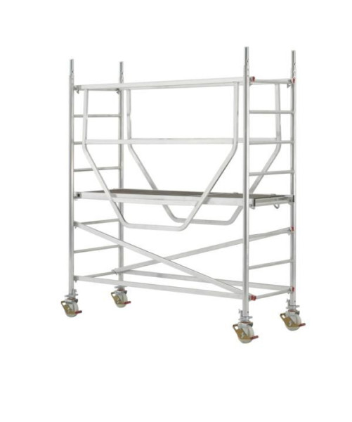 HYMER Fahrgerüst ADVANCED SAFE-T nach DIN EN 1004, Modul 1, Rahmenteilbreite 0,72 m, Bühnenlänge 2,08 m, Reichhöhe 3,25 m, 707503