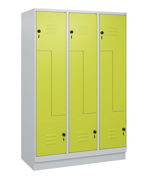 C+P Z-Spind Classic PLUS, Sockel, 6 Abteile, 1800x1200x500mm, 7035/0024, Drehriegel, 0800237-326 S10010