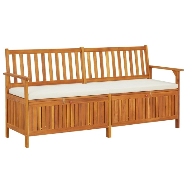 vidaXL Truhenbank mit Kissen 170 cm Massivholz Akazie, 316738