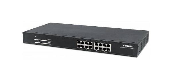 INTELLINET 16-Port Gigabit Ethernet PoE+ Switch, 560993