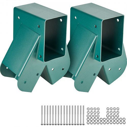 VEVOR 2 Stk Schaukelverbinder 160 x 235 x 280 mm Kohlenstoffstahl Pulverbeschichtet Kantholz Grün Vierkant für Gartenschaukel, QQZJ2PCSTG00H8ZGAV0