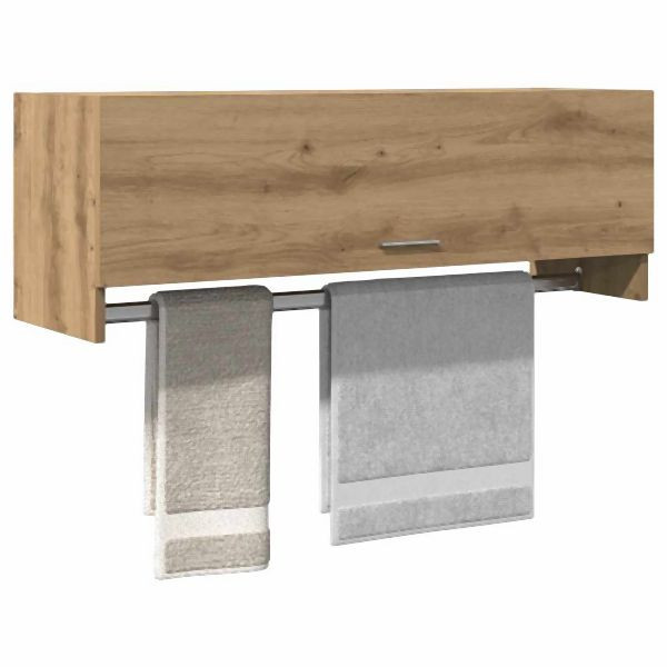 vidaXL Kleiderschrank Artisan-Eiche 100x32,5x35 cm Holzwerkstoff, 856617