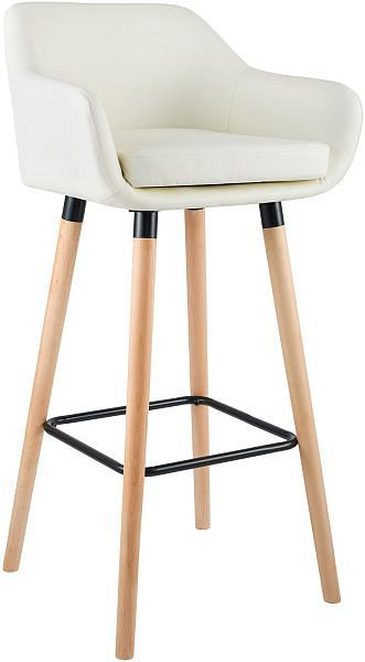 CLP Barhocker Grant Kunstleder, creme, 102243704, 4251380444069