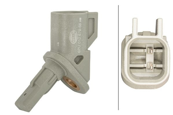 HELLA Sensor, Raddrehzahl, 12V, 2-polig, Vorderachse rechts, ohne Kabel, 6PU 012 679-681