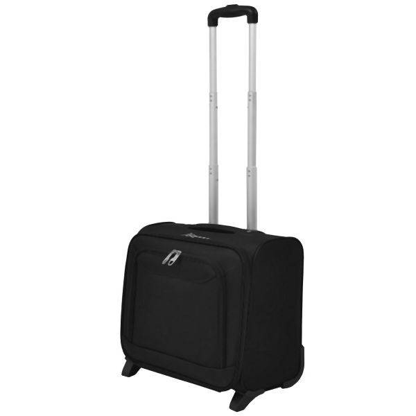 vidaXL Pilottrolley Schwarz, praktisch, vorteilhaft, für Reisen, 91314